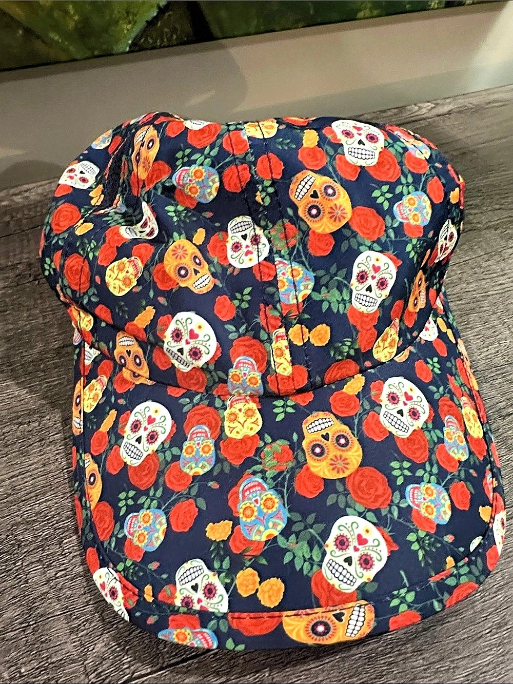 Sprints Day of the Dead OG Hat Blue & Red Floral